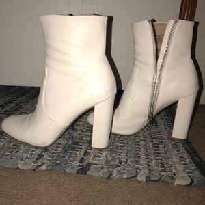 Steve Madden White Booties